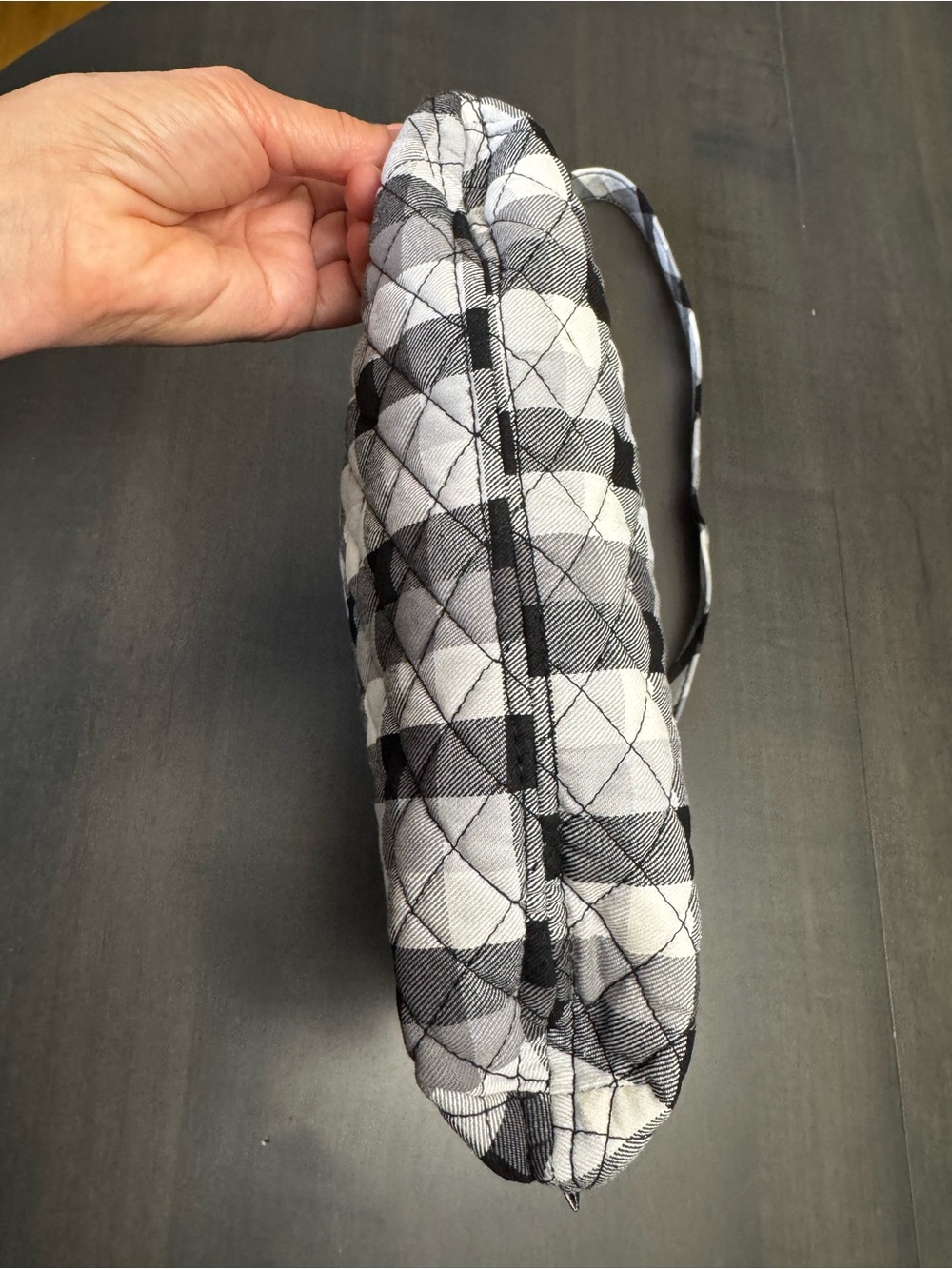 Vera Bradley Triple Zip Hipster Bag in Pearl Buffalo Check Holiday/ Fall 2021 - Picture 9 of 11